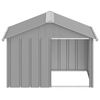 vidaXL Dog House Grey 116.5x103x81.5 cm Galvanised Steel