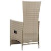vidaXL 7 Piece Garden Dining Set Poly Rattan Beige