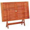 vidaXL 7 Piece Folding Outdoor Dining Set Solid Eucalyptus Wood