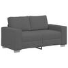 vidaXL Loveseat Sofa Dark Grey 160x77x82 cm Corduroy Fabric