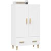vidaXL Highboard White 70x31x115 cm Engineered Wood
