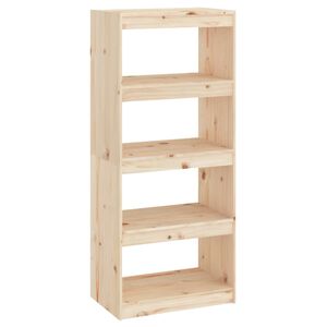 vidaXL Book Cabinet | Natural pine | Solid Pine Wood | Medium | Book Cabinet