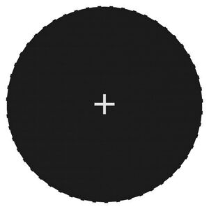 vidaXL Jumping Mat Fabric Black for 10 Feet/3.05 m Round Trampoline