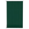 vidaXL Wall-mounted Garden Shed Green 118x100x178 cm Galvanised Steel