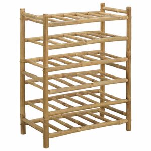 vidaXL Wine Rack Bamboo Natural