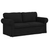 vidaXL Sofa Set 2 pcs Black 175 x 82 x 80 cm Fabric