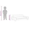 vidaXL Kids Sofa Black 90x53x30 cm Faux Leather