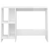 vidaXL Notebook Desk High Gloss White 102.5x35x75 cm Engineered Wood