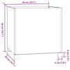 vidaXL Planter with Legs Rusty 50x50x50 cm Corten Steel