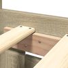 vidaXL Bed Frame with Headboard without Mattress Sonoma Oak 180x200 cm Super King