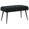 vidaXL Bench with Button Tufted Black 80 x 40 x 46 cm Velvet