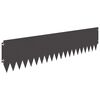 vidaXL Lawn Edging 10 pcs 103 x 25 cm Steel Black