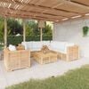 vidaXL 7 Piece Garden Lounge Set with Cushions Solid Teak Wood