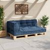 vidaXL Pallet Sofa Cushion 3 pcs Indigo 120 x 80 x 38 cm Fabric