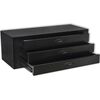 vidaXL Metal Tool Chest 3 Drawers Black