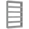 vidaXL Book Cabinet | Grey sonoma | Engineered wood | Medium | Book Cabinet