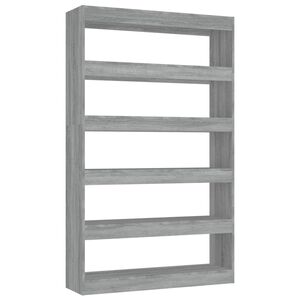 vidaXL Book Cabinet | Grey sonoma | Engineered wood | Medium | Book Cabinet