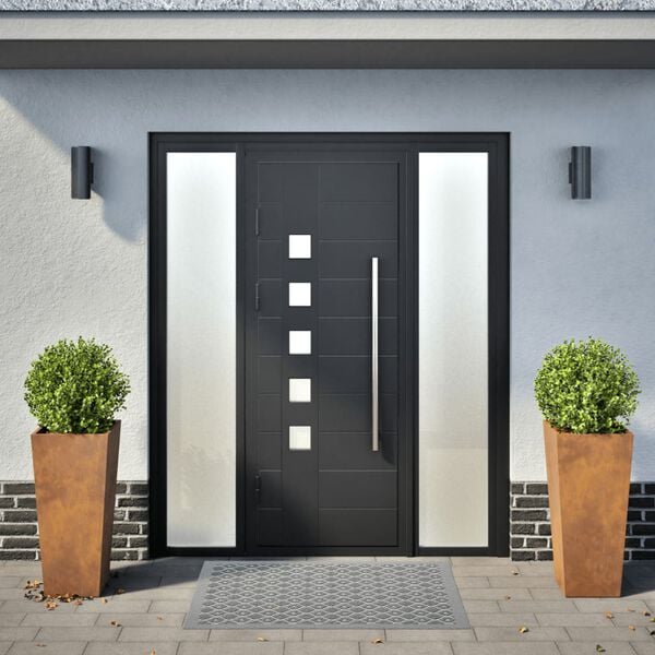 vidaXL Garden Planters 2 pcs 35x35x75 cm Weathering Steel