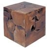 vidaXL Stool | Set of 2 | Brown | Solid teak | Standard | Durable | Stool