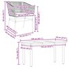 vidaXL 5 Piece Garden Dining Set with Cushions Brown Poly Rattan Glass