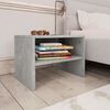 vidaXL Bedside Cabinet Concrete Grey 40x30x30 cm Engineered Wood