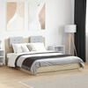 vidaXL Bed Frame without Mattress Sonoma Oak 135x190 cm Double