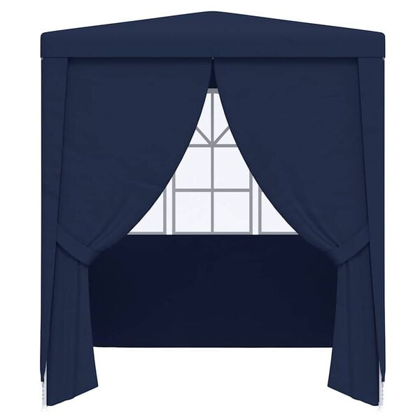 vidaXL Professional Party Tent with Side Walls 2x2 m Blue 90 g/m²