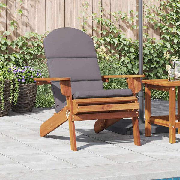 vidaXL Adirondack Garden Chair with Cushions Solid Wood Acacia
