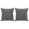 vidaXL 3 Piece Sofa Set with Pillows Grey Faux Leather
