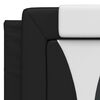 vidaXL Headboard Cushion "Viana" Black and White 153 cm Faux Leather