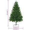 vidaXL Artificial Pre-lit Christmas Tree with Ball Set 210 cm Green