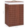 vidaXL Bamboo Laundry Basket Brown 72 L