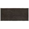 vidaXL Table Top Dark Brown 120x50x(2-4) cm Treated Solid Wood Live Edge