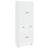 vidaXL Cabinet Set 2 pcs White Engineered Wood