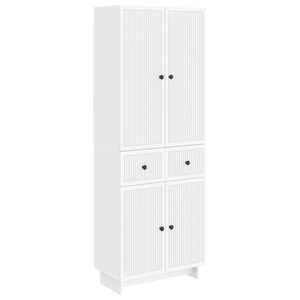 vidaXL Cabinet Set 2 pcs White Engineered Wood