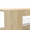 vidaXL TV Cabinet with LED Lights Sonoma Oak 90x39x30 cm