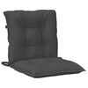 vidaXL Lowback Chair Cushions 2 pcs Melange Anthracite 100x50x7 cm Fabric