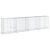 vidaXL Gabion Basket with Cover 400x50x100 cm Galvanised Iron