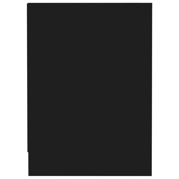 vidaXL TV Cabinet Black 102x37.5x52.5 cm Engineered Wood