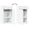 vidaXL Sideboard White 45x42.5x93 cm Engineered Wood