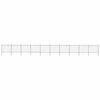vidaXL Garden Fence with Spear Top Steel 1673x150 cm Black