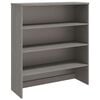 vidaXL Top for Highboard"HAMAR" Light Grey 90x30x100cm Solid Wood Pine