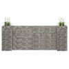 vidaXL H-Shaped Gabion Planter Steel Wire 260x40x100 cm