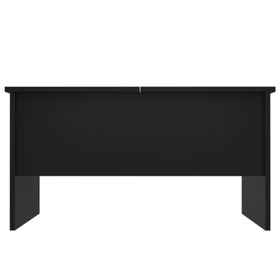 vidaXL Coffee Table Black 80x50x42.5 cm Engineered Wood