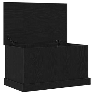 vidaXL Storage Box Black oak 70 x 40 x 38 cm Engineered Wood