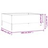 vidaXL Garden Raised Bed 100x100x41 cm Corten Steel