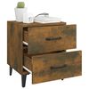 vidaXL Bedside Cabinets 2 pcs Smoked Oak 40x35x47.5 cm