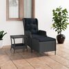 vidaXL 2 Piece Garden Lounge Set with Cushions Poly Rattan Dark Grey