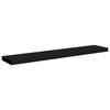 vidaXL Floating Wall Shelf Black 120x23.5x3.8 cm MDF