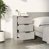 vidaXL Bedside Cabinets 2 pcs Concrete Grey 40x36x65 cm